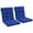 Blue, variant on Indoor Outdoor Chair Cushion with Ties, Button Tufted, for Garden, Red