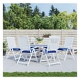 thumbnail image 2 of REKHH Chair Cushions 6-Pack - Blue 15.7"x15.7"x2.8" Waterproof Oxford Fabric Patio/Office/Garden Bench, Lounge, Stool Pads, 2 of 9