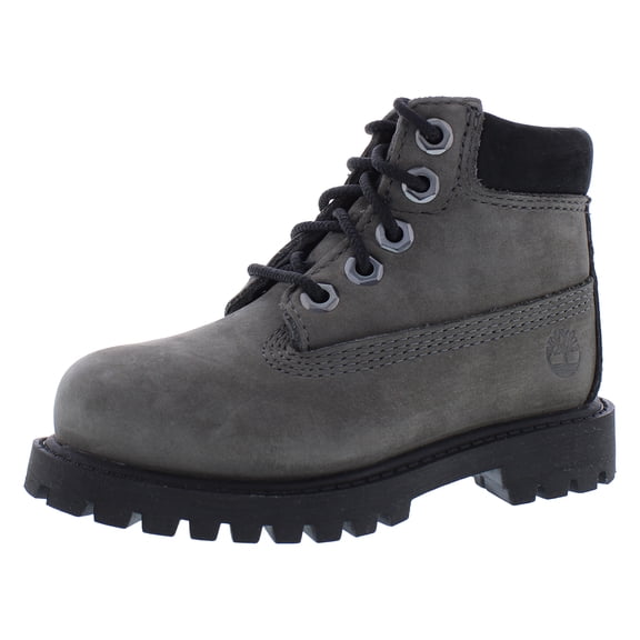 Timberland Premium 6 Inch Waterproof Boot Leather Infant/Toddler Shoes Size 4, Color: Medium Grey