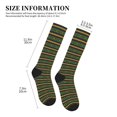 thumbnail image 4 of Sikiie Carnival Mardi Gras 1 Pairs Compression Socks for Men and Women 15-20 mmHg Running Support Socks, 4 of 7