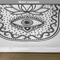 thumbnail image 6 of Ambesonne Evil Eye Place Mats Set of 4, Lotus, Standard Size, Black and White, 6 of 6