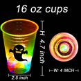 thumbnail image 4 of Juego de vasos Ahuimeius para Halloween que brillan en la oscuridad, 24 unidades, 480 ml, 4 of 6