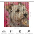 thumbnail image 2 of Dog Red Roses Love Gift Floral 4 Piece Bathroom Shower Curtain Sets Bathroom Decor Set with Non-Slip Rugs Toilet Lid Cover And Bath Mat Love Heart Hugs And Kisses, 2 of 8