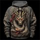 thumbnail image 3 of Sudadera con capucha con estampado de dragón chino para hombre, moda 3D, sudadera con estampado de dragón, nueva sudadera de gran tamaño estilo hip hop Harajuku, 3 of 5