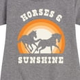 thumbnail image 3 of Instant Message - Horses And Sunshine - Toddler & Youth Girls Fleece Dress, 3 of 6