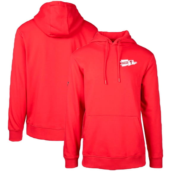 Men's Levelwear  Red Philadelphia Phillies  Podium Rafters Pullover Hoodie