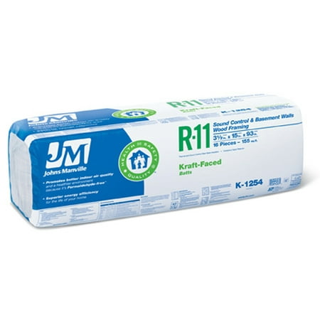 Johns Manville Intl Inc R11 15"x93" Kraft Batt