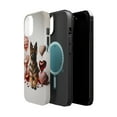 thumbnail image 2 of DistinctInk Tough Case for Apple iPhone 14 (6.1" Screen), Compatible with MagSafe Charging - Valentine's Day German Shepherd Dog, 2 of 6