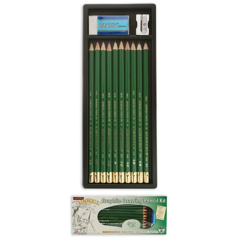  General Pencil Drawing Pencil Kit, 10 -Piece