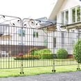 thumbnail image 2 of Outsunny 11.5' Decor Garden Fence for Border Edging, 4 Pack, Square Vines, 2 of 10