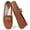 Brown, variant on Women's Flats Metal Chain Loafers Comfortable Slip-On Driving Shoes Non slip Casual Flats for Work & Casual Daily