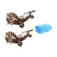 thumbnail image 2 of Fundas para cuchillas de patines de hielo para hombres y mujeres con toalla, protector de cuchillas de patines para hielo Tigre, 2 of 9