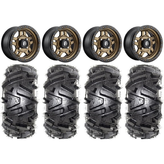 Fuel Anza Bronze 14" Wheels 30" Moto MTC Tires Sportsman RZR Ranger