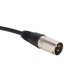 thumbnail image 5 of Para Cable XLR chapado en oro negro para Cable adaptador carcasa de aleación de Zinc hembra a macho para amplificador de auriculares reproductor HiFi, 5 of 8