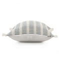 thumbnail image 5 of Ox Bay Eva 20" x 20" Blue/Ivory Striped Polyester Adult Decorative Throw Pillow, 5 of 9