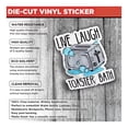 thumbnail image 2 of Adhesivo de baño Live Laugh Toaster, divertido diseño de tostadora, 5 x 5 cm, 2 of 4