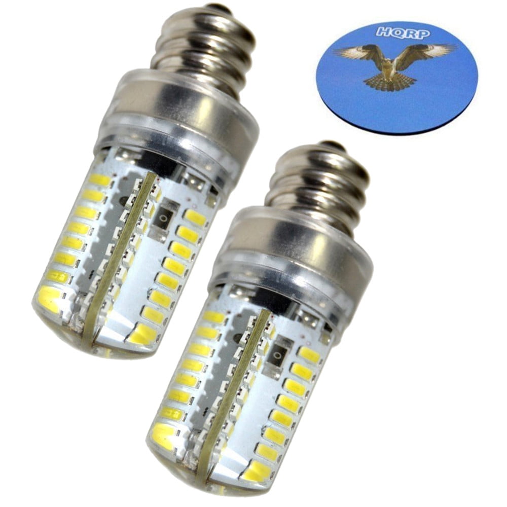 HQRP 2Pack 7/16" 110V LED Light Bulbs Cool White for Brother LX3125e