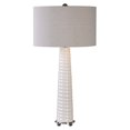 thumbnail image 1 of Uttermost Mavone Brillant Blanc Lampe de Table, 1 of 2