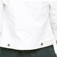 thumbnail image 7 of Notus Fashion Women's Fitted Button-Down Denim Jacket: Casual, Soft, and Stylish Long Sleeve Jean Jacket White XXL, 7 of 7