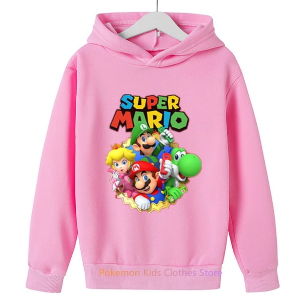Suéter con estampado de Super Mario Bros para niños, ropa de otoño para bebés, jersey para niños y niñas de 3 a 12 años qym unisex