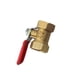 thumbnail image 5 of Inteprter Válvula de bola de latón, rosca doble, manguera de agua de jardín a prueba de fugas, accesorios de montaje para casa de campo, balcón, 3/8 pulgadas 5piezas Inteprter CBP225916, 5 of 6