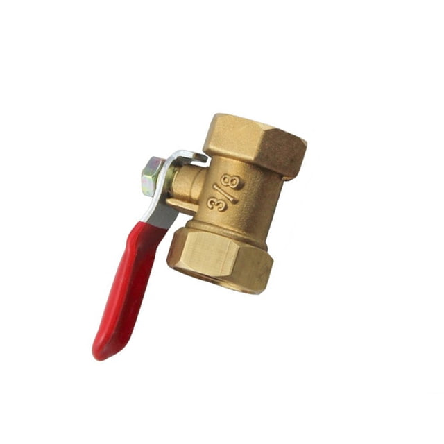 Naiovety Válvula de bola de latón, rosca doble, manguera de jardín hermética, accesorio para balcón, sistema de riego, accesorios de 3/8 Type3 NO3 Naiovety HA061759-03B
