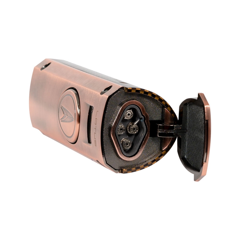 Lotus Minister Quad Torch Table Lighter - Copper