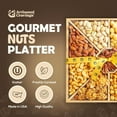 thumbnail image 4 of Gourmet Christmas Nuts Gift Baskets - Wood Platter With Lazy Susan (9 Assortments) - Food Gift Box, 4 of 6