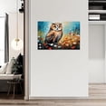 thumbnail image 3 of ZHONGYUTONG Abstract Forest Animal Canvas Wall Art Colorful Owl Painting Prints Wildlife Posters Artwork Home Decor Framed (12.00" x 18.00"), 3 of 6