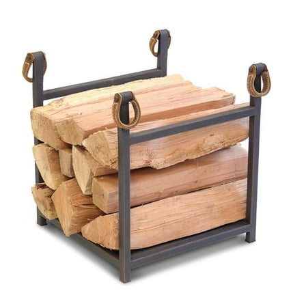 Western Star Wood Holder - Distressed Bronze with Leather Accents