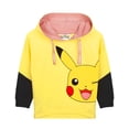 thumbnail image 4 of Sudadera con capucha Pokémon para niñas y niños, amarilla, de Pikachu, de 9 a 10 años, 4 of 7