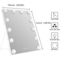 thumbnail image 4 of Hollywood Makeup Vanity Mirror With Lights,Smart Touch Control Dimmable 3 Modes Light, For Tabletop, 4 of 4