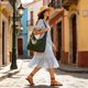 thumbnail image 4 of Bolso tote de nailon para mujer,bolso bandolera de gran capacidad,resistente al agua,ideal para el trabajo o para ir al trabajo,ligero y práctico para llevar el portátil y guardar los artículos, 4 of 7