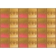 thumbnail image 1 of Ahgly Tapis Rectangulaire Lavable en Machine Rouge Pamplemousse Transitionnel, 2 Pieds x 4 Pieds, 1 of 7