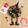 thumbnail image 4 of Sltwyw Halloween Wreath Ornament Spooky Front Door Hanging Decor with Bats for Party Home Decoration Porch Wreath, 4 of 4