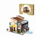 thumbnail image 6 of Micro Blocks Building Set - Miniature Greenhouse Flower Shop with Bicycle, 370+ Pieces Tiny Plants & Gardening Model Kit, DIY Construction Toys for Adults Kids, Home Desk Decoration, 6 of 8
