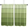 thumbnail image 4 of Wood Grain Green Gradient Small Curtain Rod Pocket Short Curtains Half Drapes Partition Cabinet Door Window Curtains Home Decor, 4 of 6