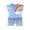 Blue, variant on Futezty Toddler Boys Clothes Summer Outfit Sets, Baby Toddler Boy Summer Hooded Clothing Set 0 6 12 18 24 Months 2T 3T Short Sleeve Hoodie Checkerboard Shorts Kids Outfits