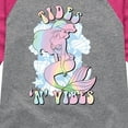 thumbnail image 3 of Disney Princess - Tides 'N' Vibes - Toddler & Youth Girls Raglan Graphic T-Shirt, 3 of 4