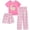 Cat, variant on Aideaone Girls Pajamas Sets 3 Piece Short Sleeve Shirt Top Pants Shorts with Pockets Sleepwear 7-14 Years