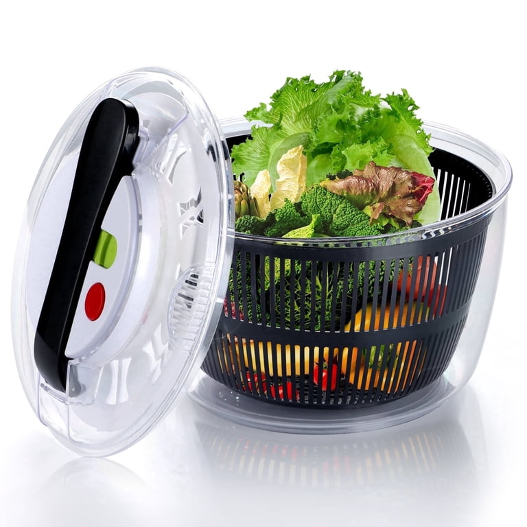 Vesteel Manual Salad Spinner, 5 Quart Large Capacity photo 1