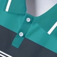 thumbnail image 5 of Mens Big & Tall Golf Shirts Plus Size S-5X Short Sleeve T-Shirts for Men Pullover Button Collared Color Block Workout Tees Tops, 5 of 6
