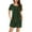 Army Green, variant on FAIWAD Women's Summer Casual 2 Piece Pajama Sets Button Neck Short Sleeve Tops and Shorts Loungewear Sleepwear Sets with Pockets