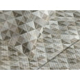 thumbnail image 3 of Ambesonne Mosaic Quilted Coverlet 3 Pcs, Wall Art Geometric Square, King Size, Charcoal Grey Eggshell, 3 of 4