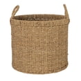 thumbnail image 6 of Household Essentials Round Seagrass Basket with Handles, Natural, 6 of 6