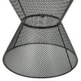 thumbnail image 6 of GDF Studio Doane Outdoor Metal Mesh Hourglass Side Table, Matte Black, 6 of 8