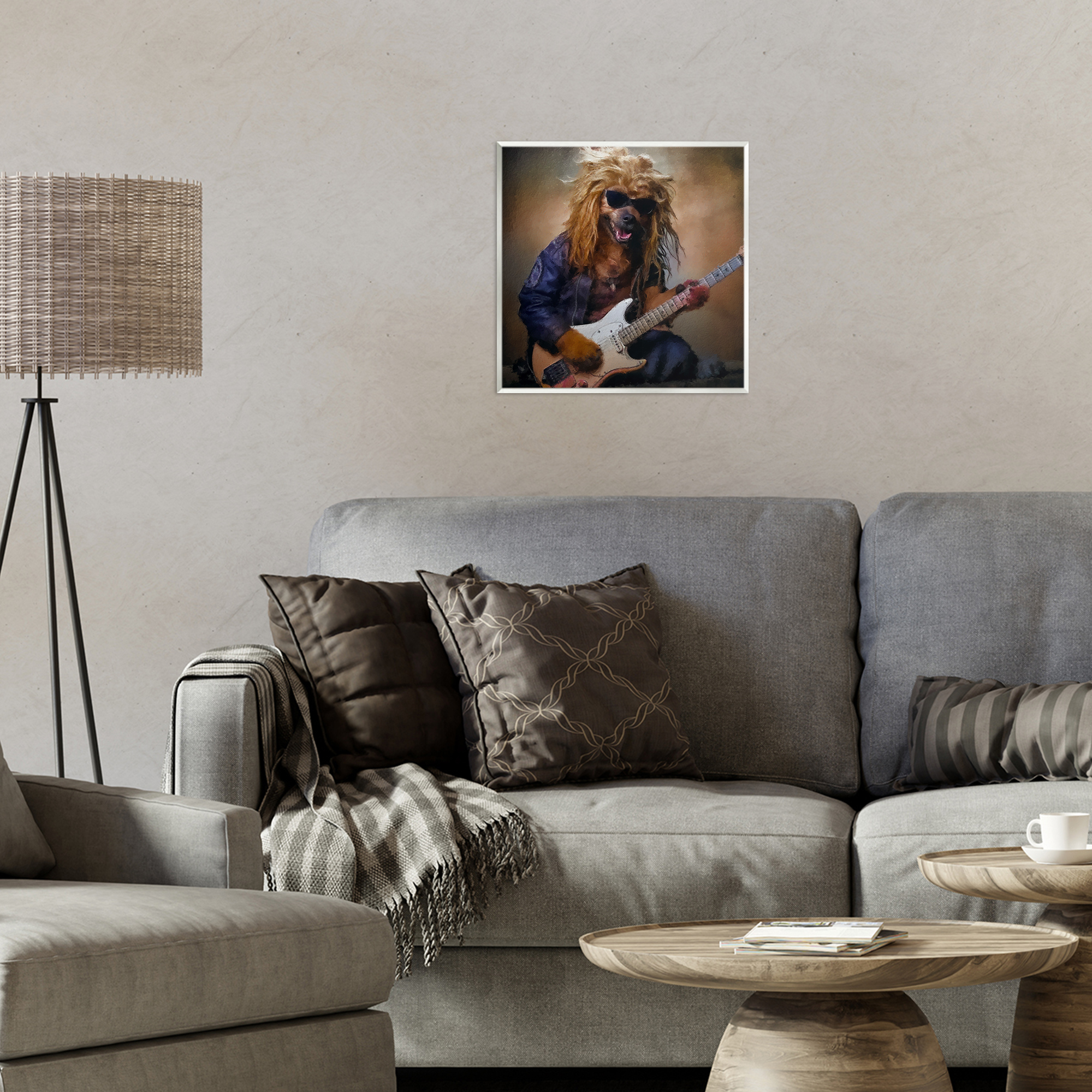 Musician Canine Clark Wall Plaque Art, design by Sean Parnell
