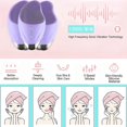 thumbnail image 2 of Waterproof Vibrating Facial Brush For Deep Cleansing, 5-position Adjustable Usb Rechargeable Exfoliating Brush (dark), 2 of 5