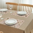 thumbnail image 3 of Pioneer Flower Floral Print Pattern Summer Placemats Table Placemats Set Of 4-Linen Kitchen Washable Placemats Table Mats 12x18 Inch Non-Slip Heat Resistant, 3 of 6
