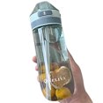 thumbnail image 1 of Bouteille d'Eau Transparente Portable Couvercle Rabattable Étanche Bouteille à Boire Bouteille à Boire, 1 of 10